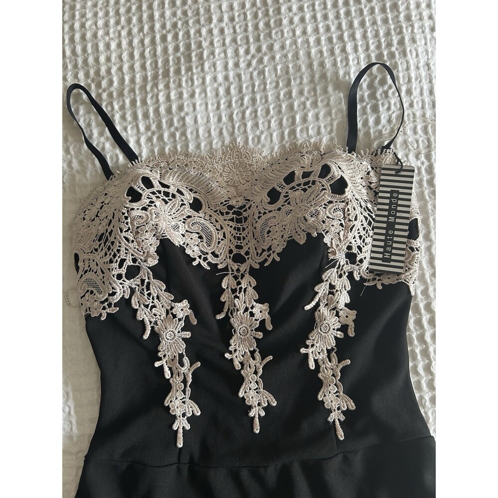 Lingerie Teddy Women’s Black Intimates Sz S By Haute Monde Very Sexy - Picture 2 of 5